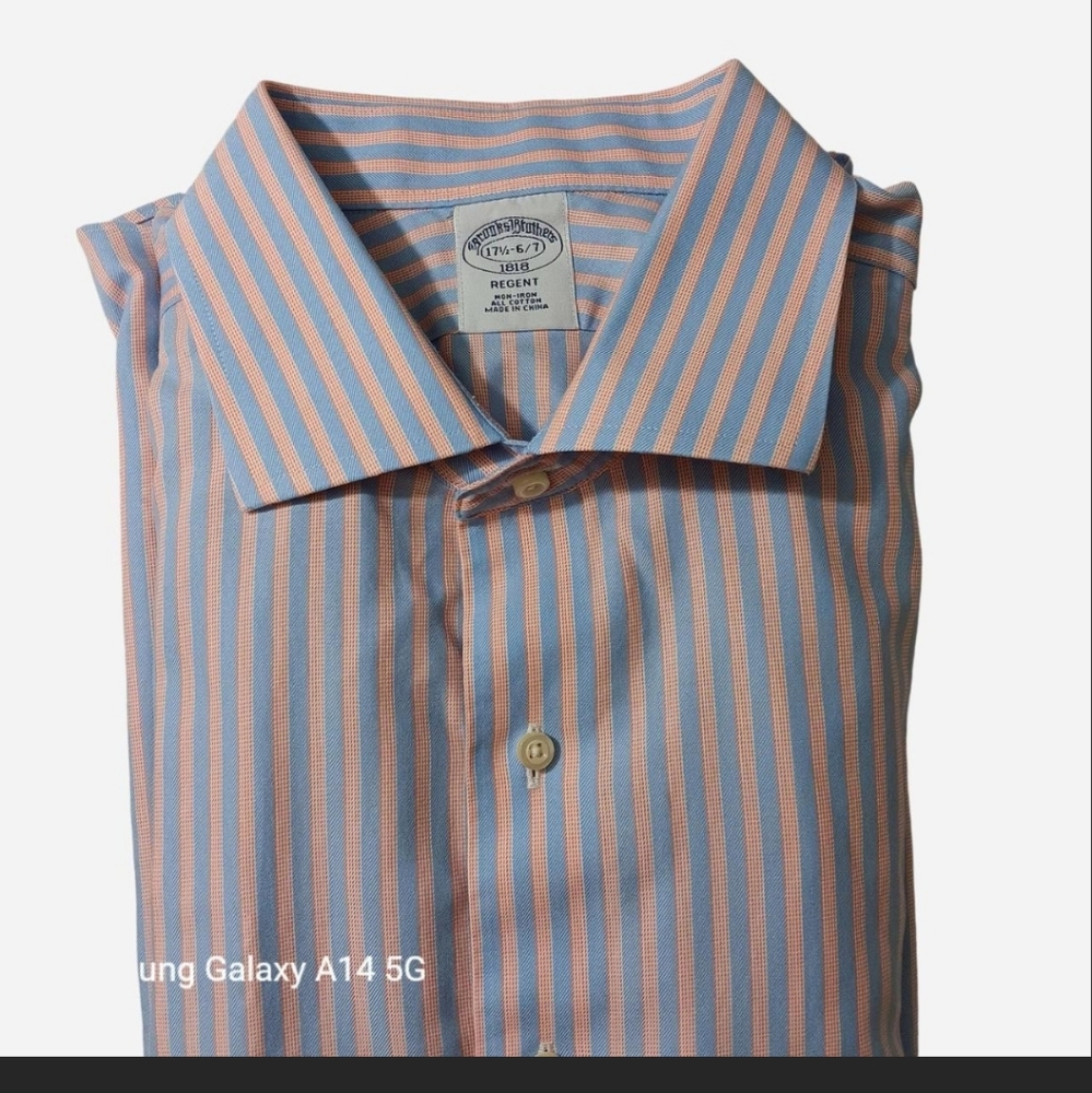 Brooks Brothers Regent long sleeve button down shirt.  17 1/2 - 4/5